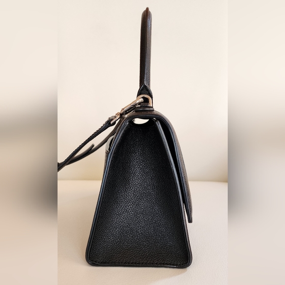 Balenciaga Hourglass Small Top Handle Crossbody Calf Leather Black bag - Picture 9 of 16